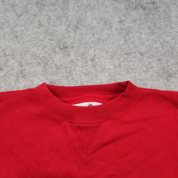 Vintage Wisconsin Badgers Sweatshirt Mens XL Red NCAA College Crewneck 90s - Picture 6 of 13